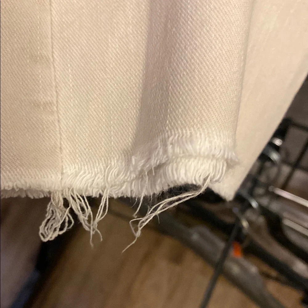 MOTHER Cream Straight Leg Jeans - Picture 4 of 14